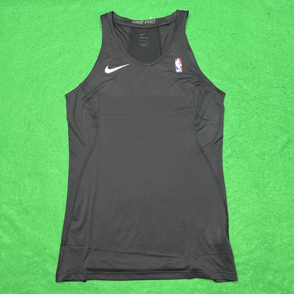 Nike NBA Compression Pro Tank Top Black Team Player Issued Mens Size XL
